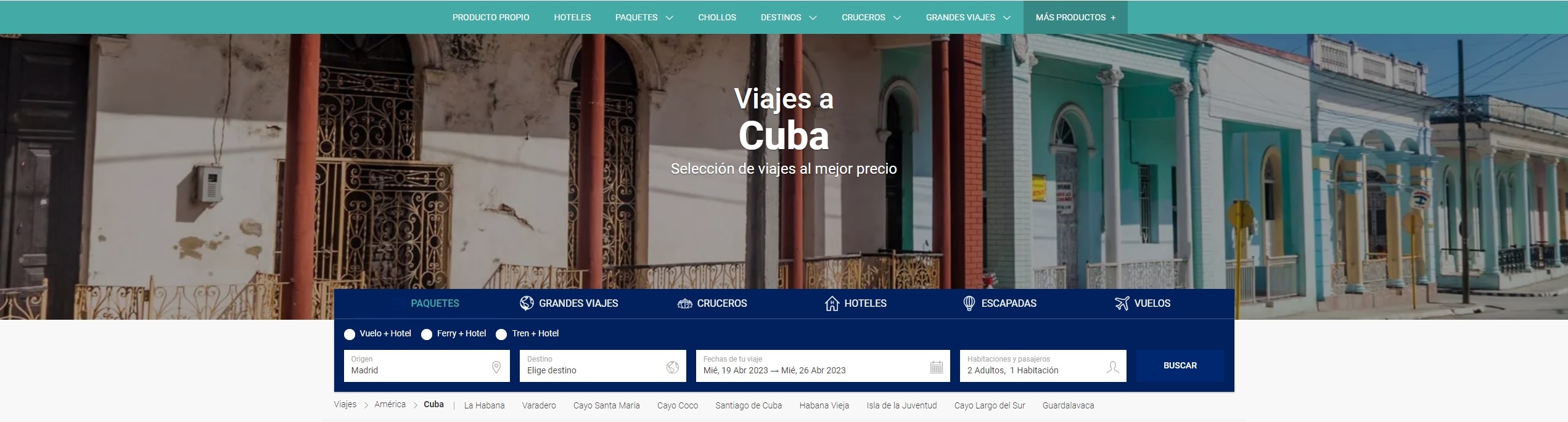 viajes a Cuba desde España