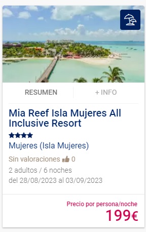 oferta caribe isla mujeres