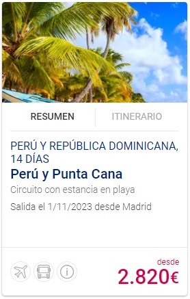 circuito peru caribe viajes