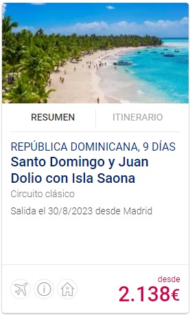 santa domingo saona circuito viajes caribe