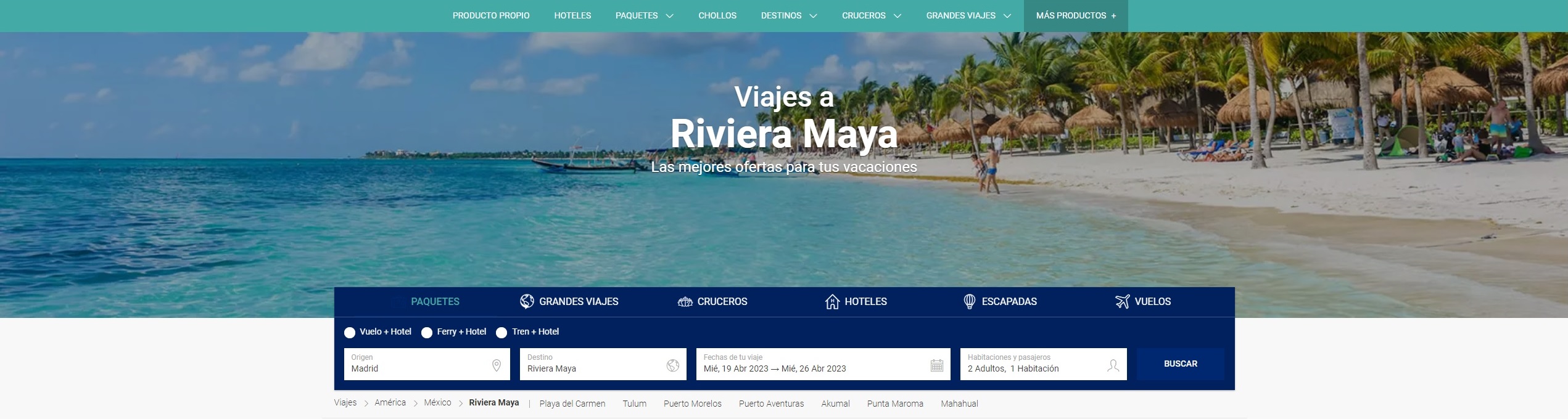 ofertas riviera maya caribe