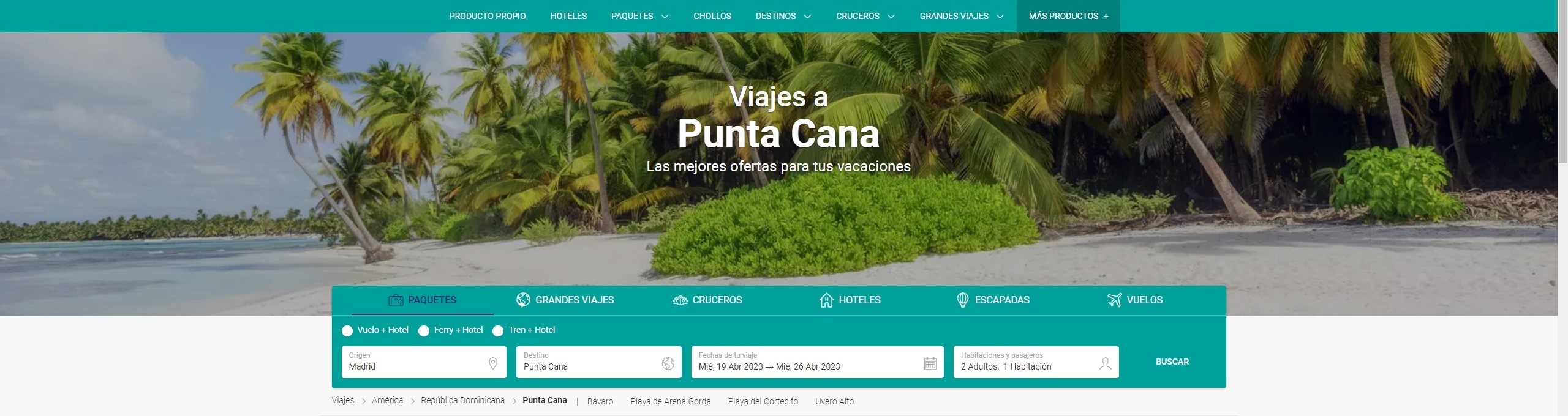 viajes a punta cana